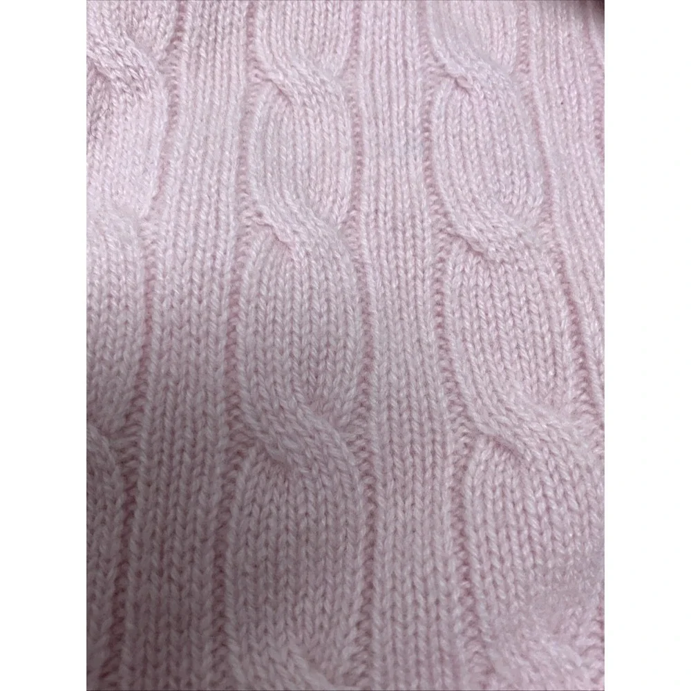 Ralph Lauren Baby Cashmere Pink Bear Lovey Security Blanket Luxury Soft Plush